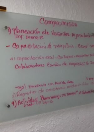 Tablero en vidrio